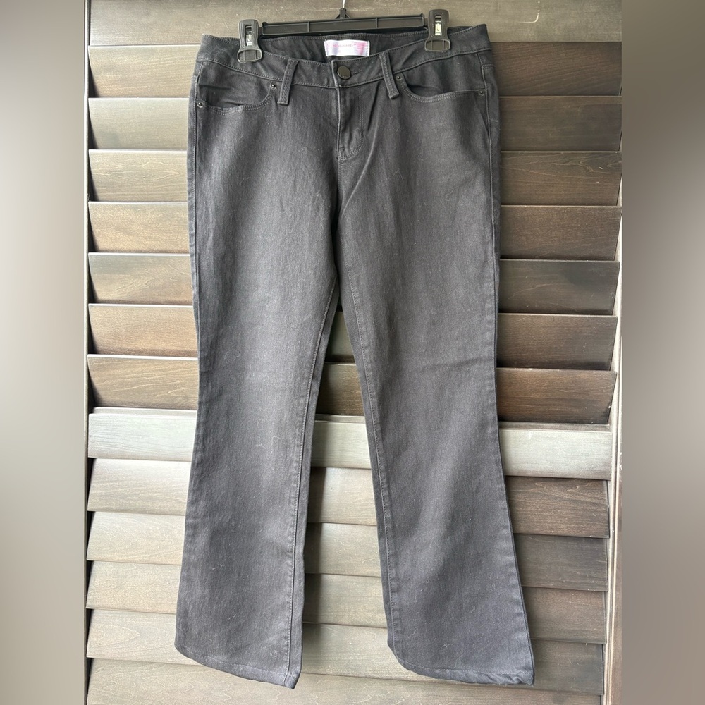 No Boundaries Black Jeans Straight Leg Crop Size 11